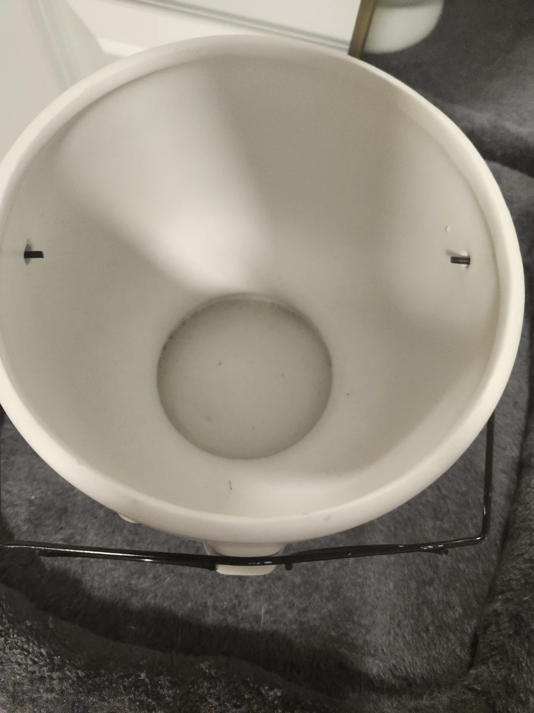White Ceramic Face Planter with Glasses - photo 2