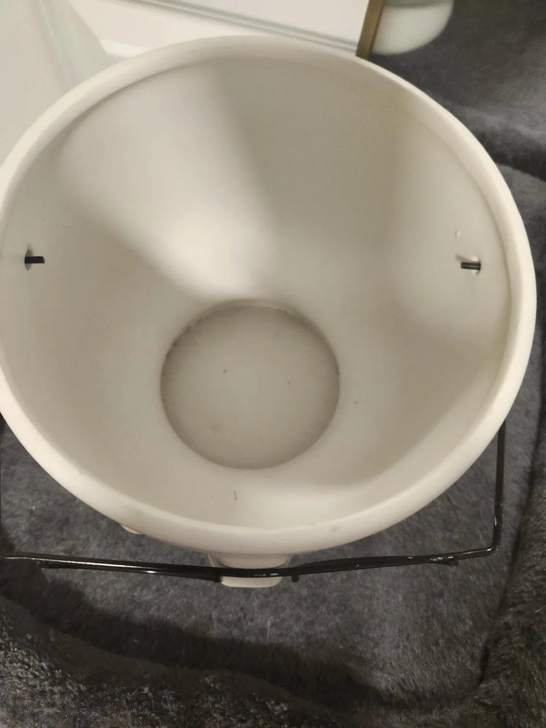 White Ceramic Face Planter with Glasses - photo 2