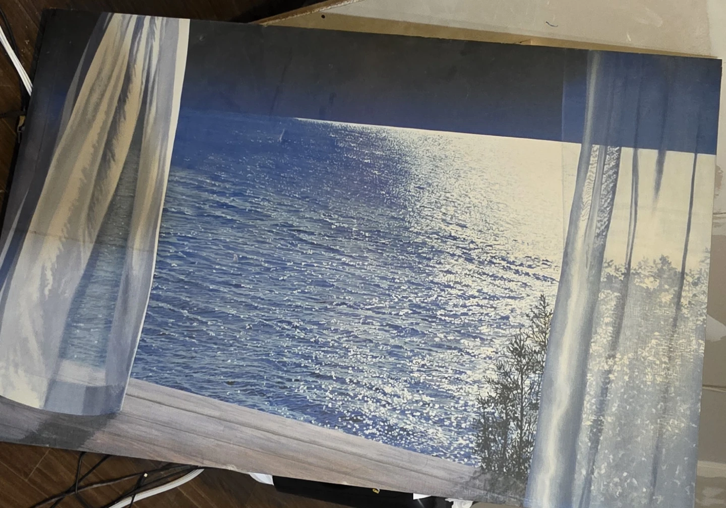 Ocean view canvas wall art