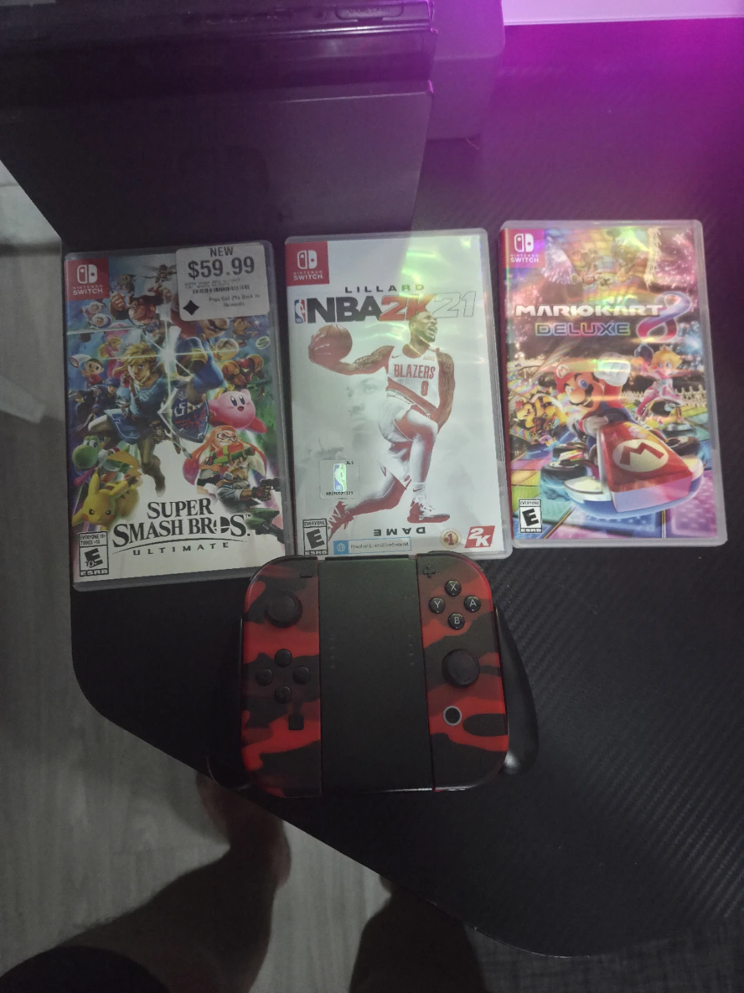 Nintendo Switch Console with Games and Accessories