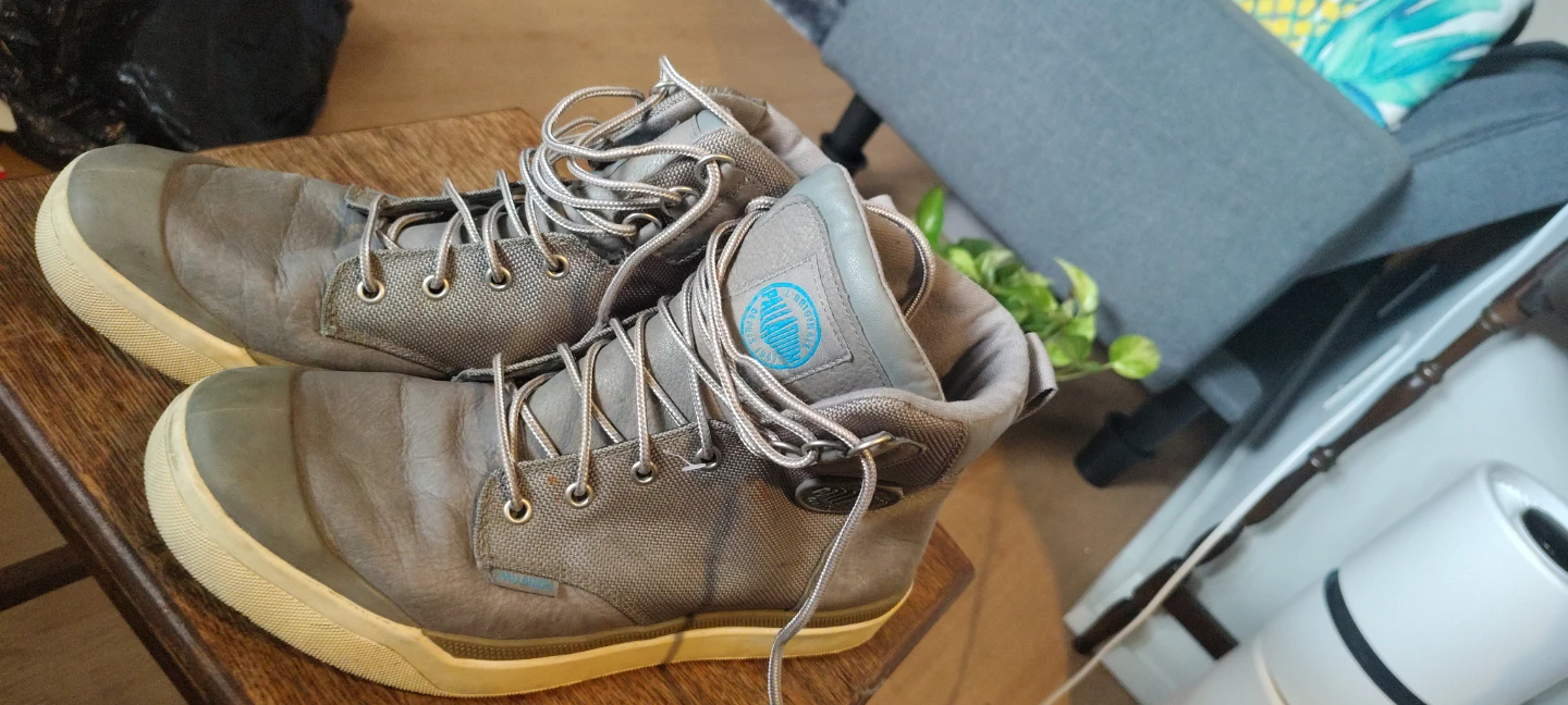 Palladium Grey High-Top Boots - photo 2