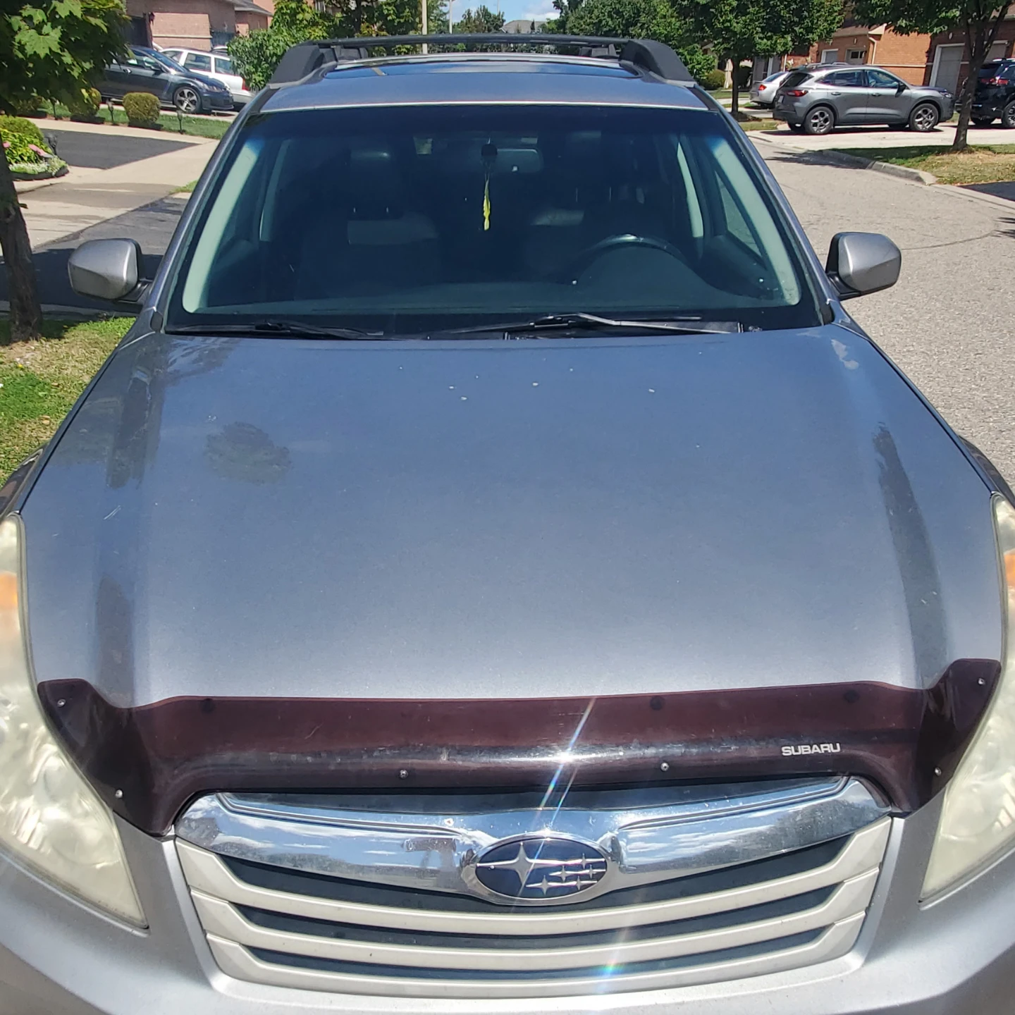 Silver Subaru Outback Wagon