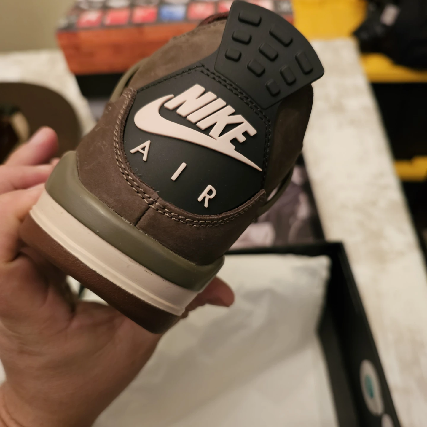 Nike Air Jordan 4 Retro OG SP AMM Dark Mocha Shoes - photo 3