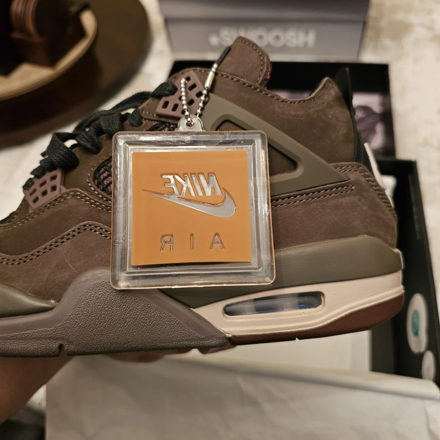 Nike Air Jordan 4 Retro OG SP AMM Dark Mocha Shoes - photo 4