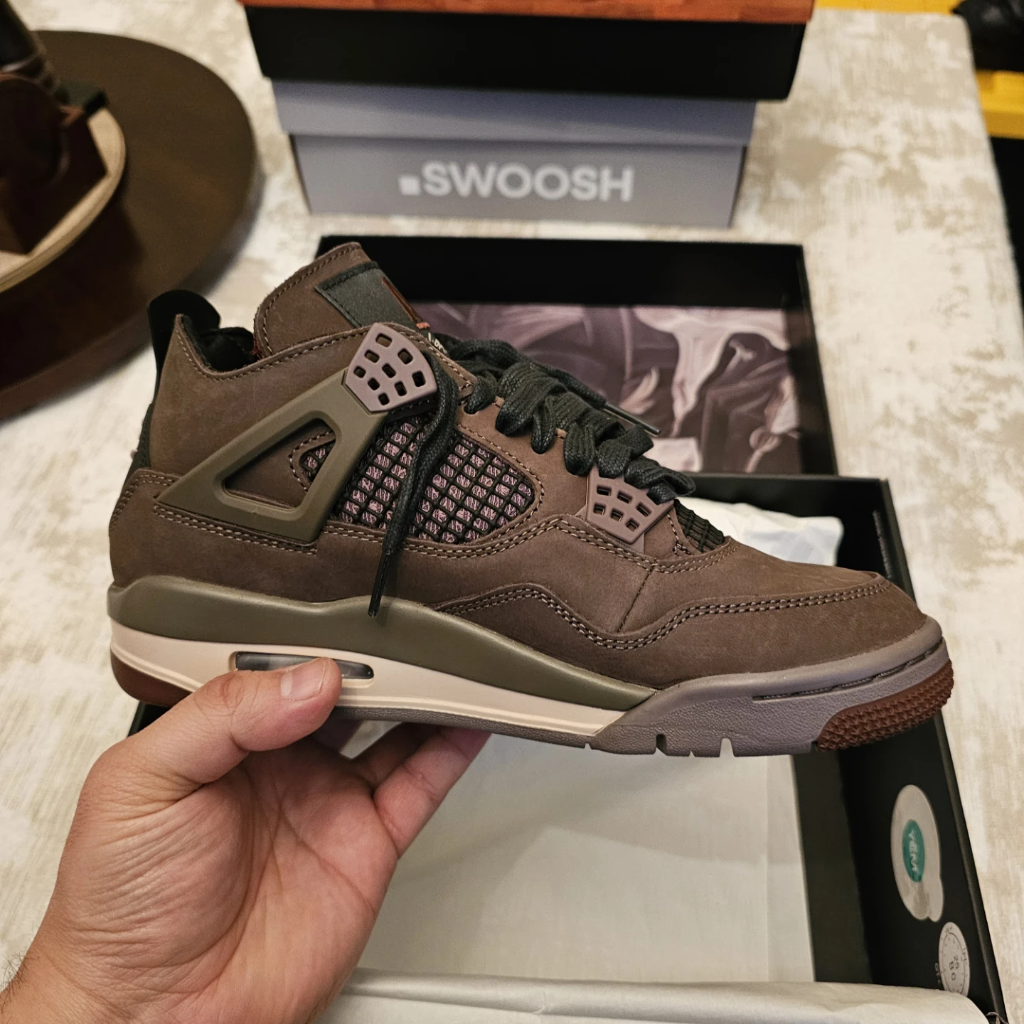Nike Air Jordan 4 Retro OG SP AMM Dark Mocha Shoes - photo 5