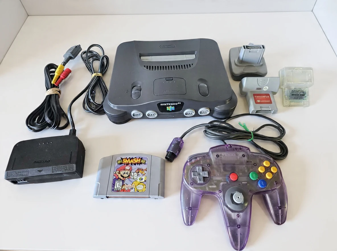Nintendo 64 Console with Games and Accessories