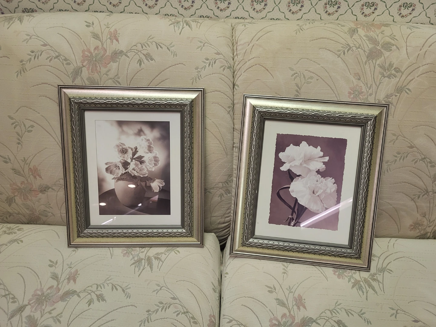 Framed Floral Prints (Set of 2)