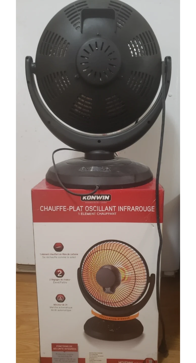 Konwin Infrared Oscillating Dish Heater - photo 2
