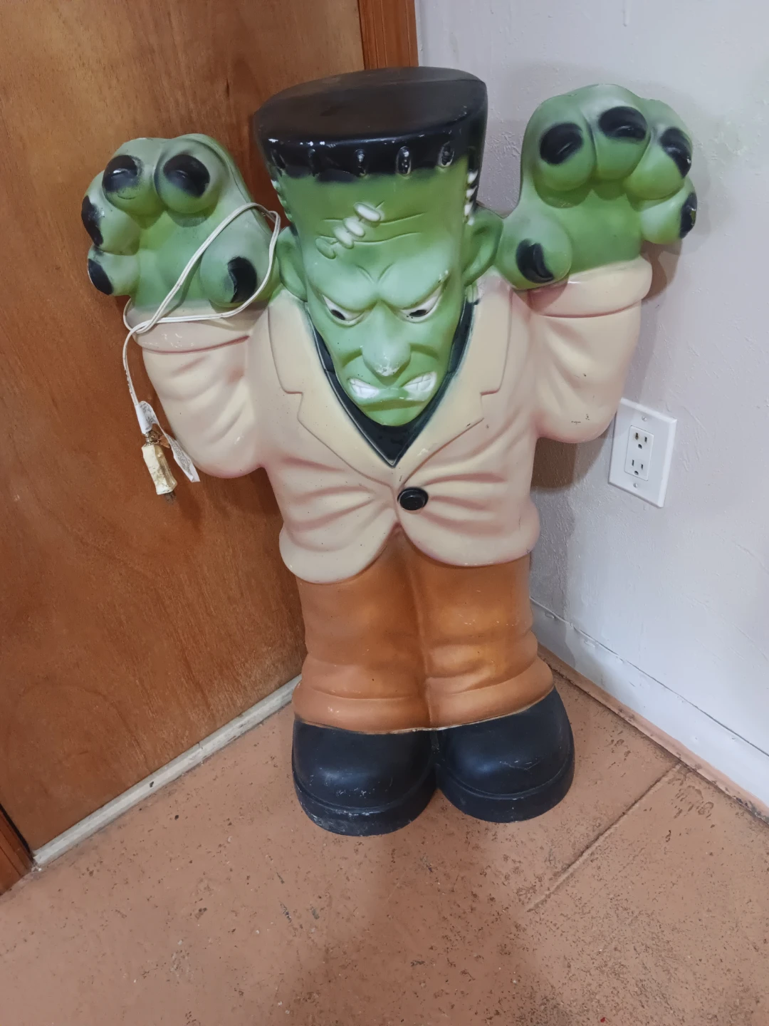 Vintage halloween blow mold Frankenstein