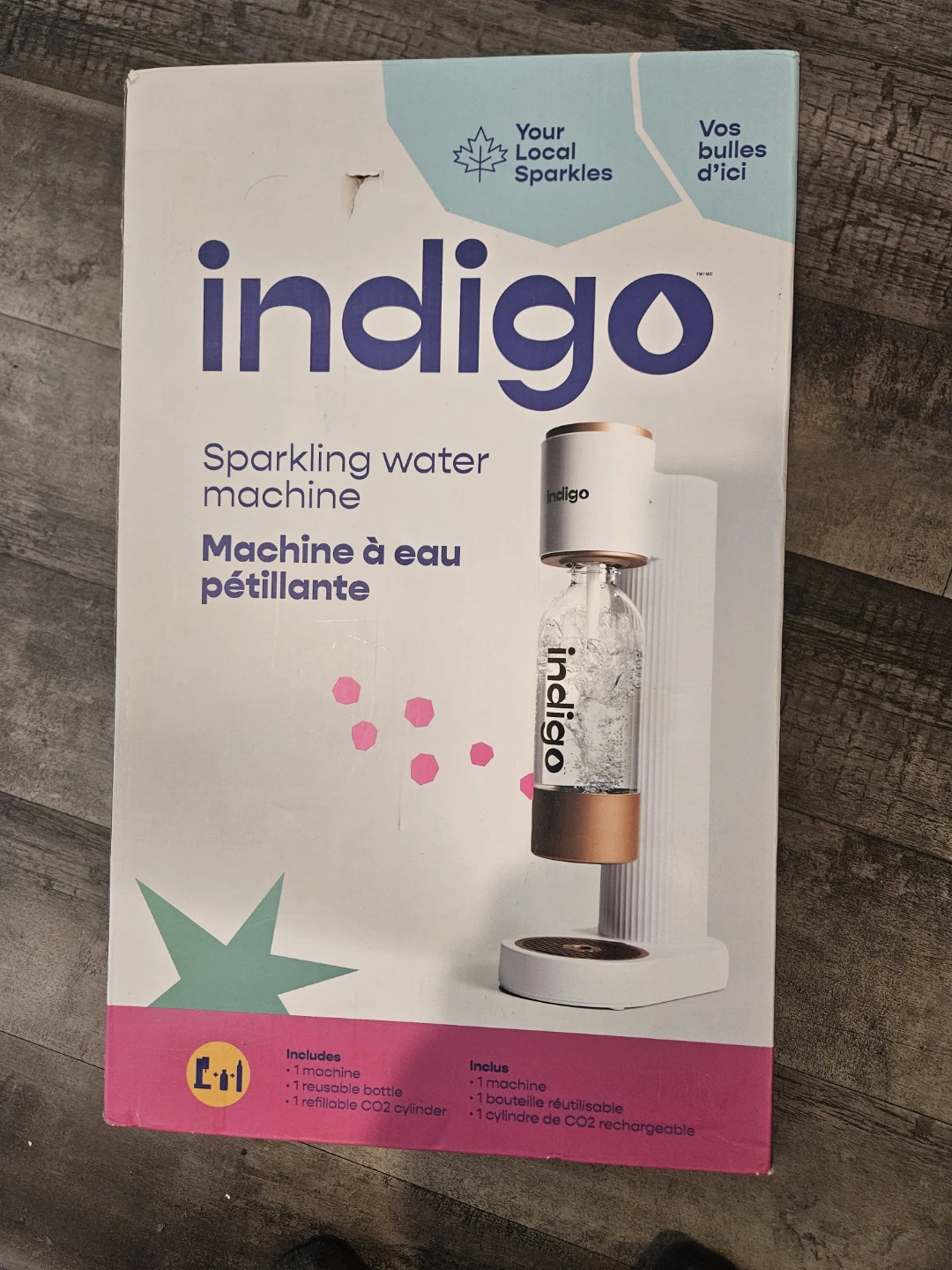 Brand New Indigo Sparkling Water Machine