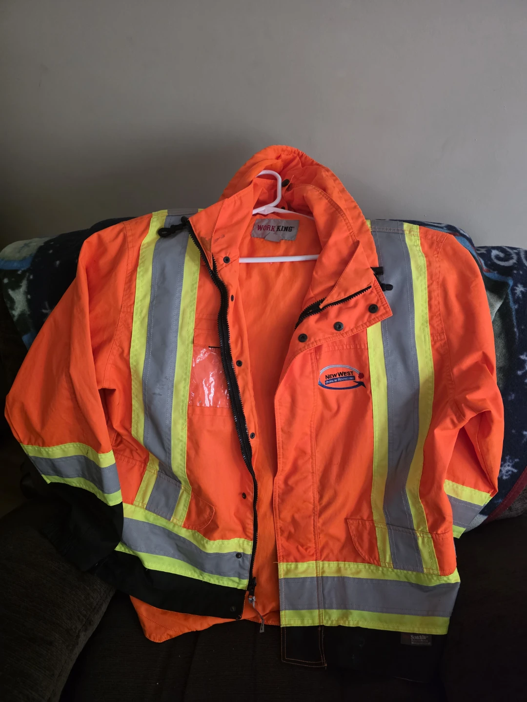 Work King Safety Jacket - Orange High Visibility