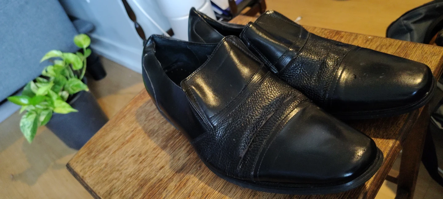 Ferro Aldo Black Leather Loafer Shoes - photo 2