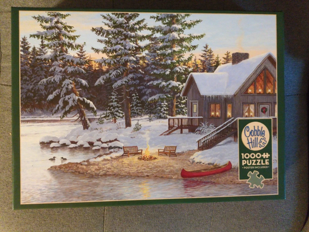 Cobble Hill 1000+ Piece Puzzle - Lakeside Cabin
