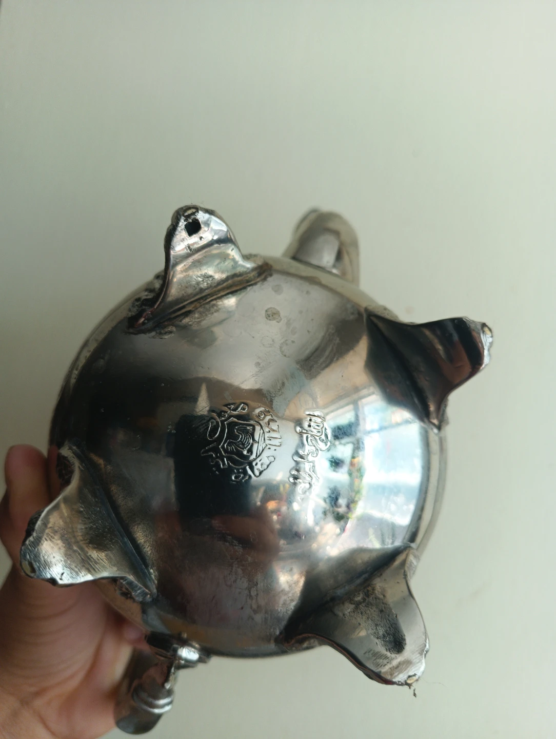 Vintage Silver Embossed Teapot - photo 2
