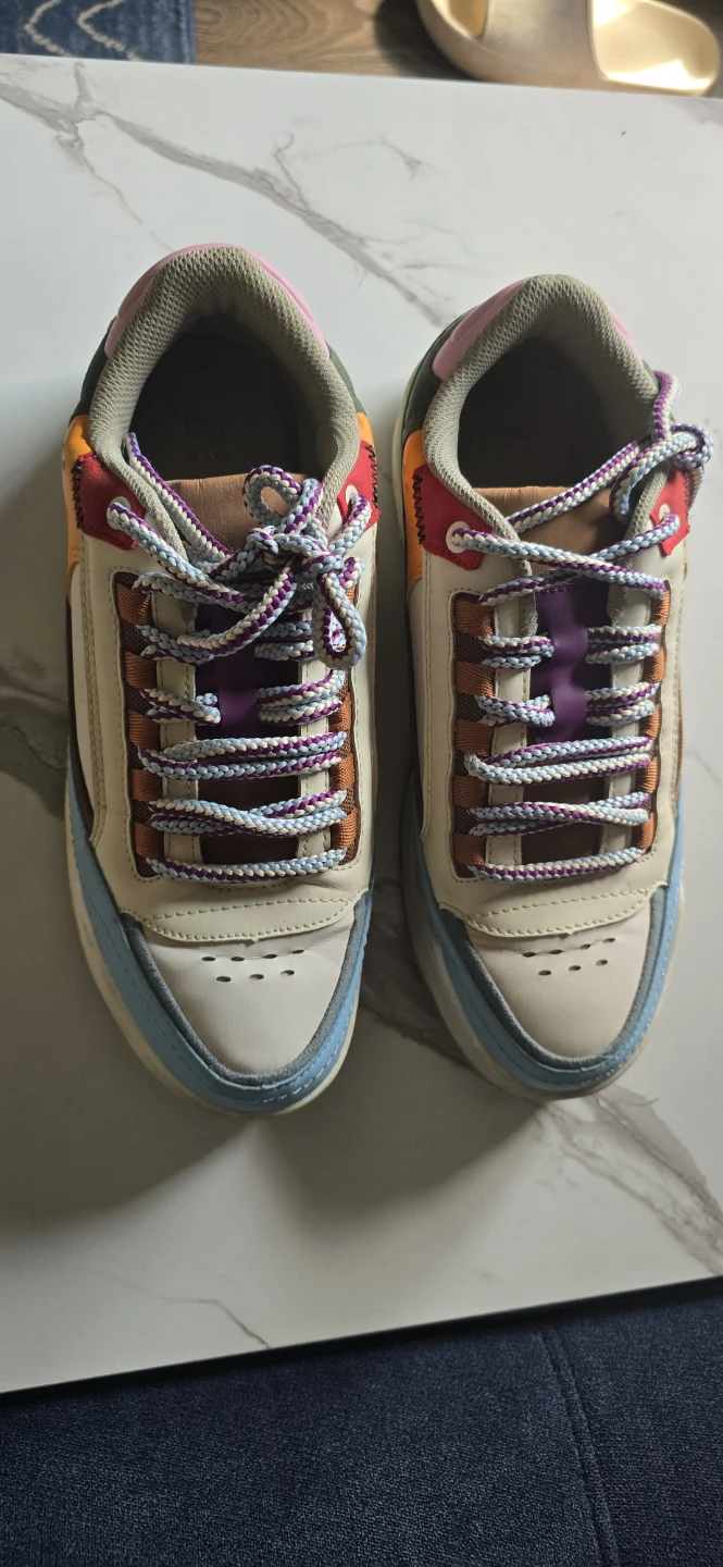 ZARA Colourblock Lace-up Sneakers - photo 2