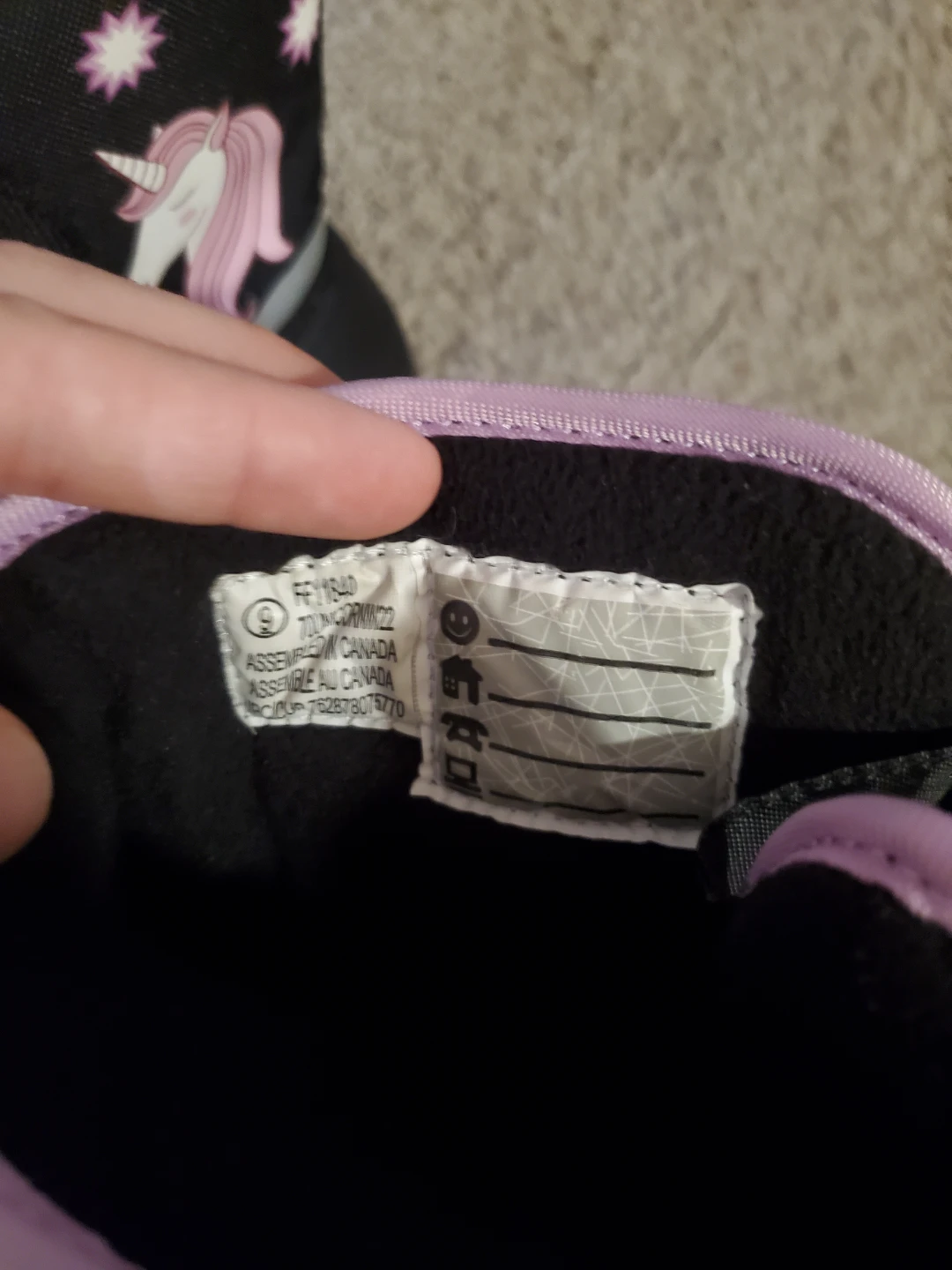Kids Waterproof Unicorn Winter Boots size 9 - photo 3