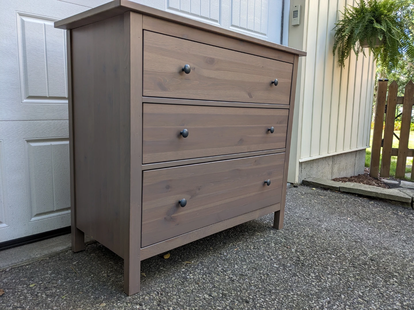 Ikea HEMNES Grey-Brown 3 Drawer Chest - photo 2