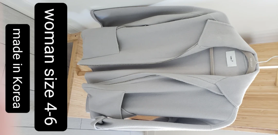 Light Grey Zipper Jacket - Woman Size 4-6