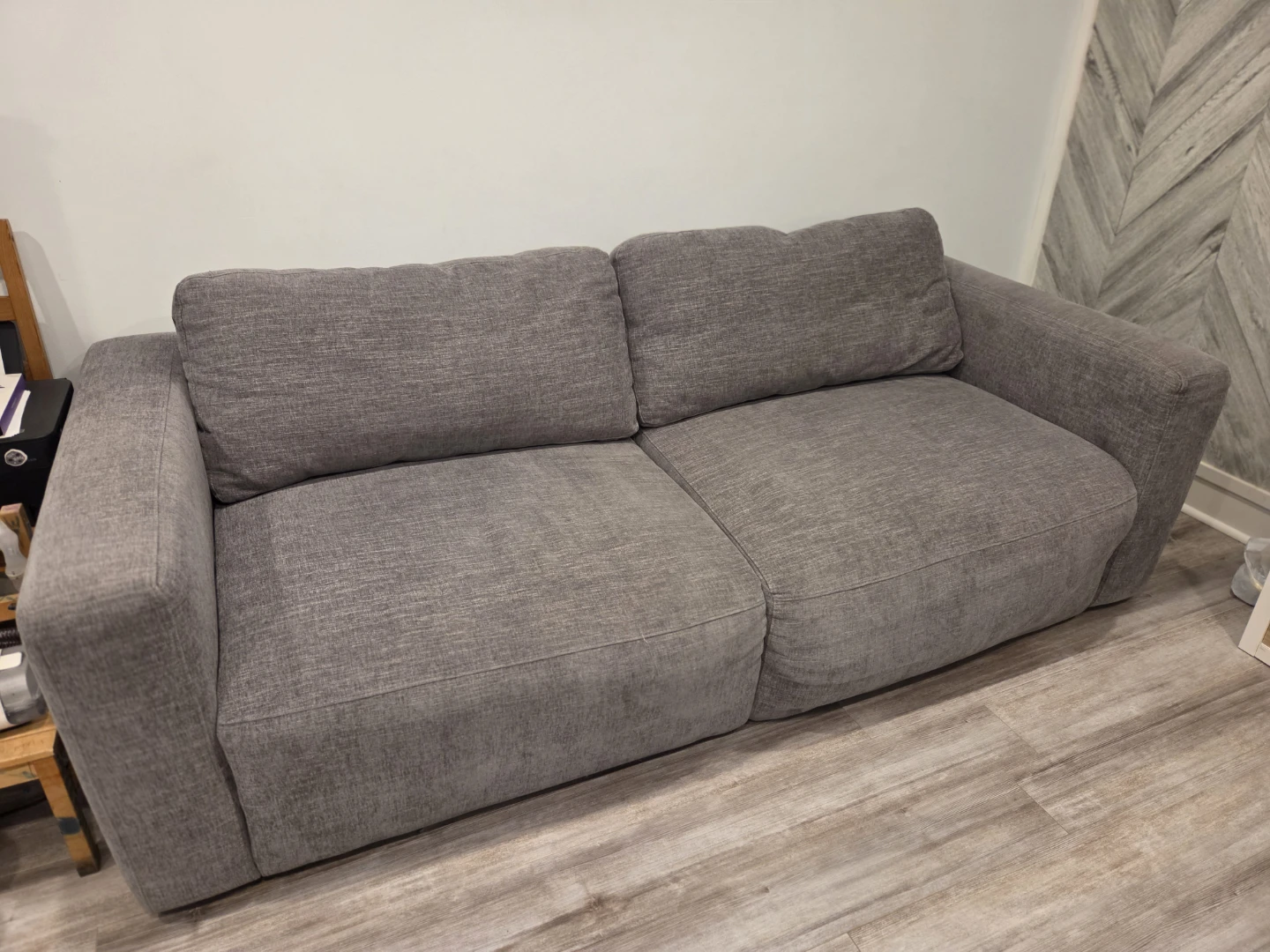 Grey Two-Seater Sofa