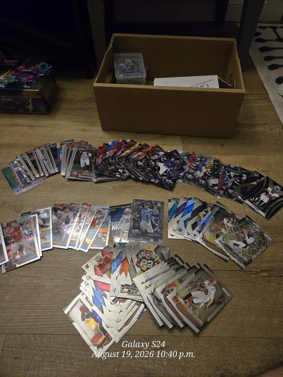 Assorted Baseball and Football Trading Cards