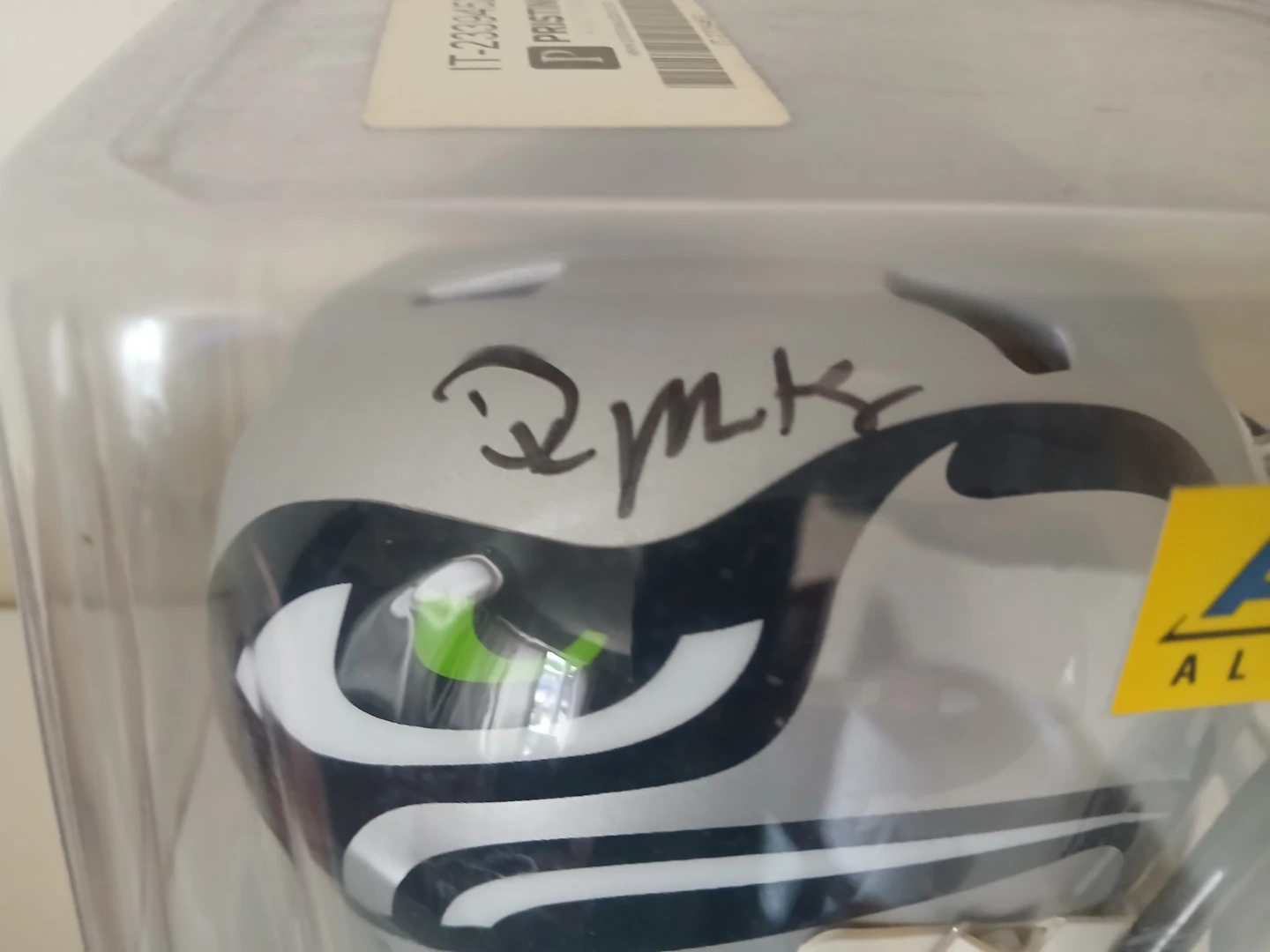 Seattle Seahawks Mini Helmet - Signed by DK Metcalf - photo 2