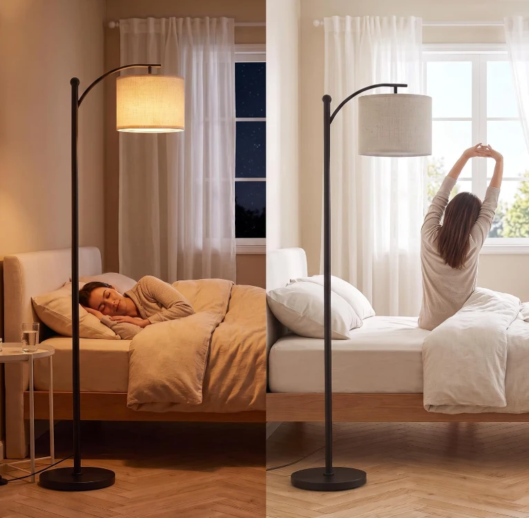 Arc Floor Lamp with Adjustable Shade - photo 2