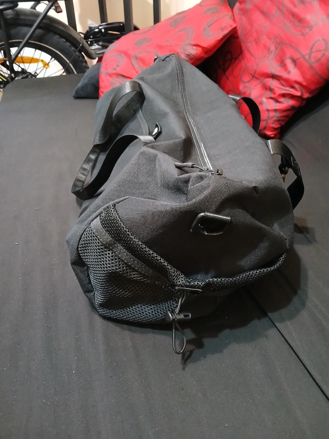 Tactical military style duffel gym bag Black multi pocket - photo 5