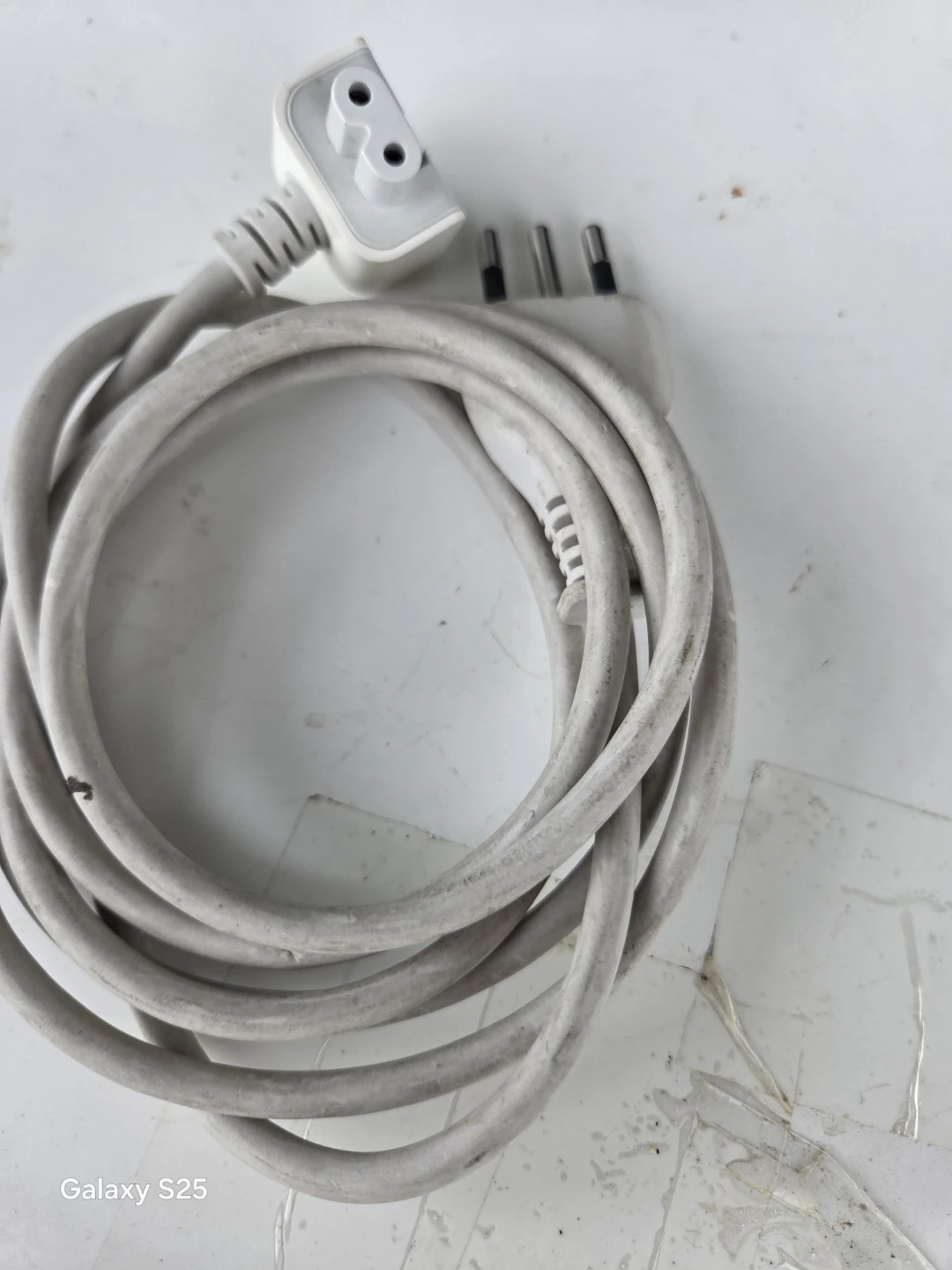 Grey Power Cord with Universal Plug