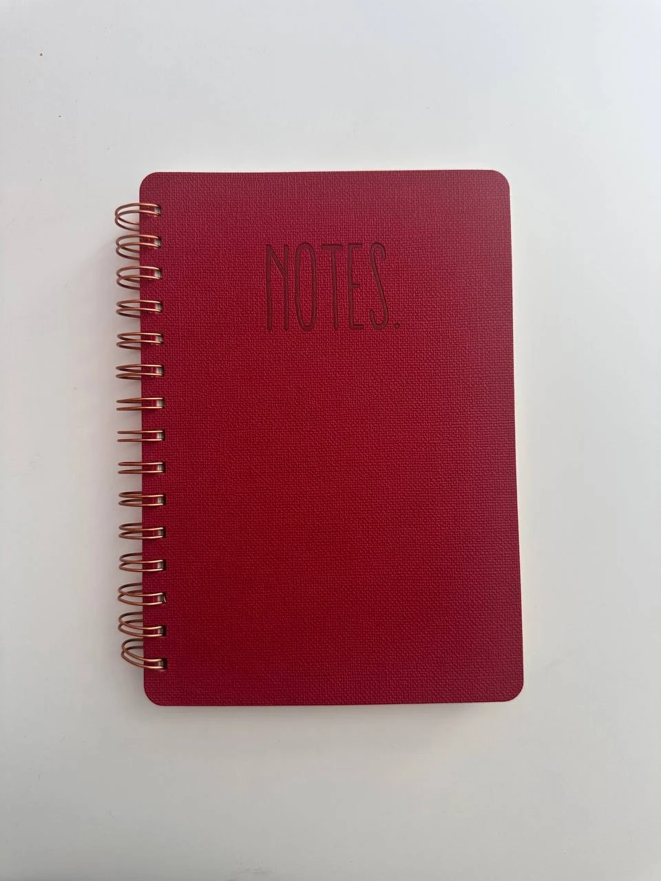 NEW Studio Oh! Agatha Lined Red Spiral Notebook / Journal