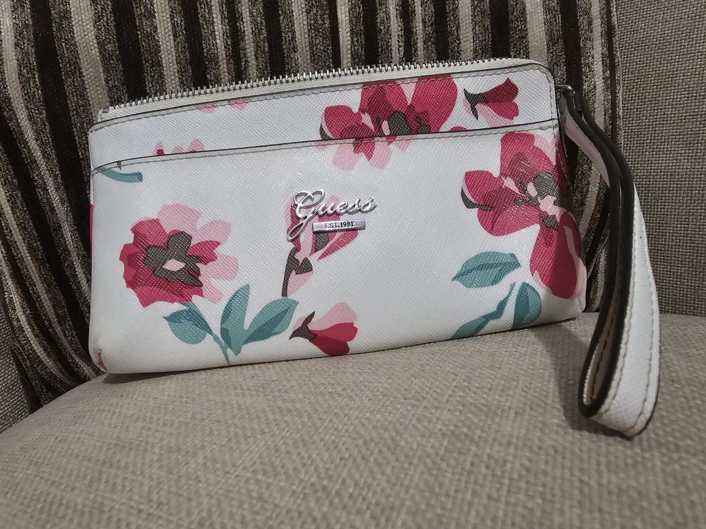 Guess Floral Wristlet Wallet