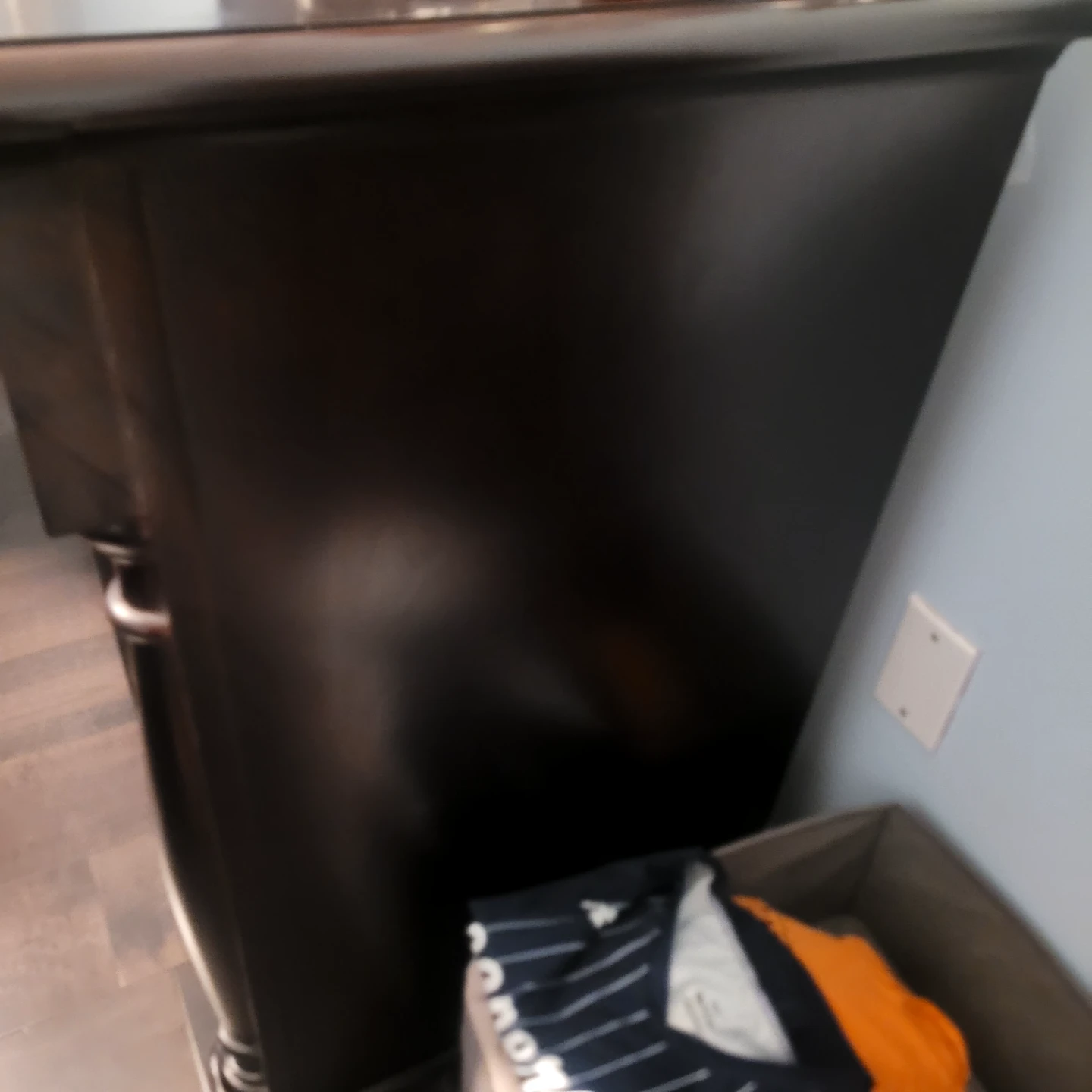 Dark Wood Dresser with Cabinet - photo 4