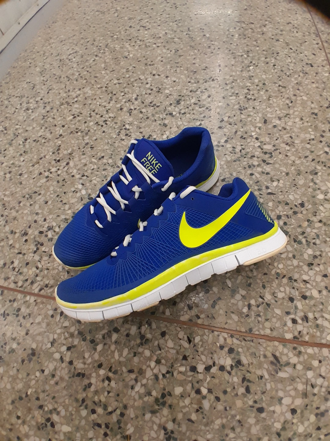 Nike Free 3.0 Running Shoes - Blue/Yellow Men's Size  13