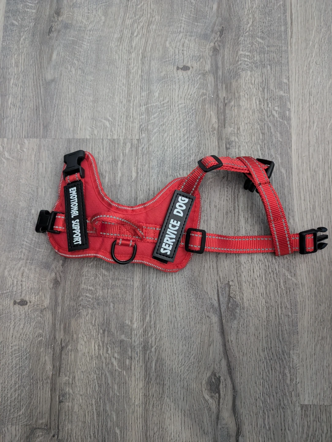 Red Emotional Support Service Dog Harness for small dogs - photo 2
