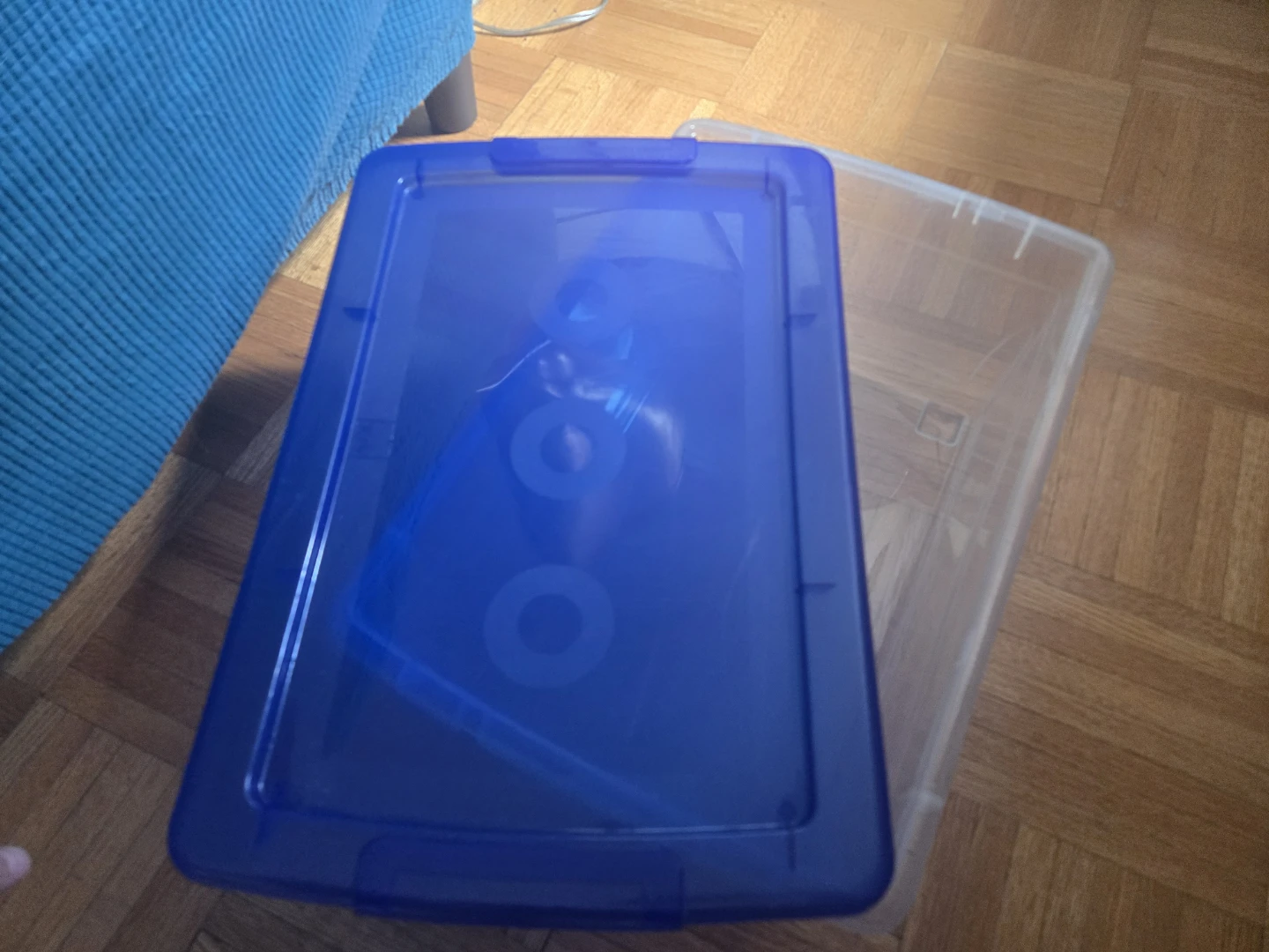 Clear Plastic Storage Bin - photo 3