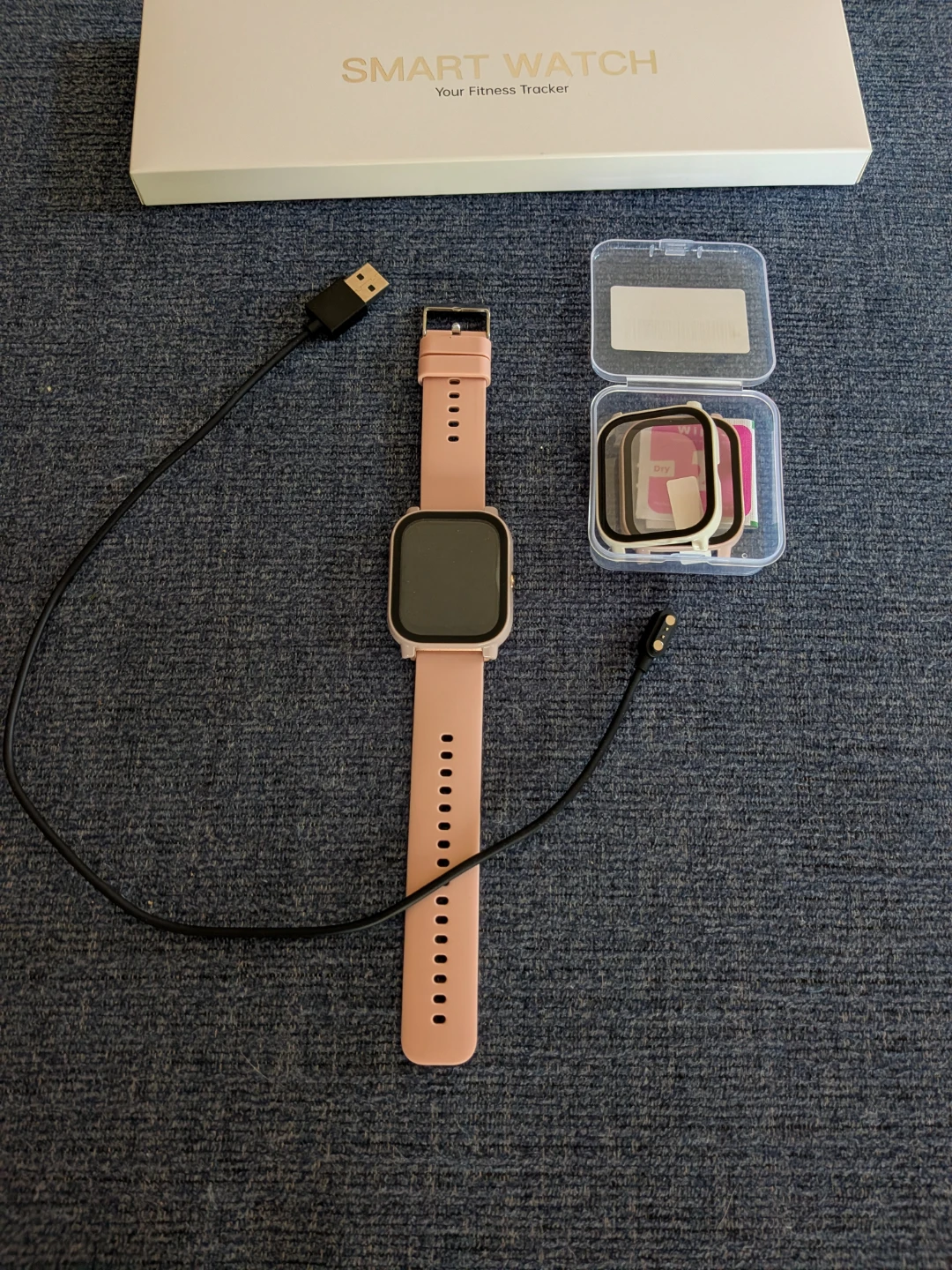 Pink Smart Watch fitness  CASH ONLY AS IS