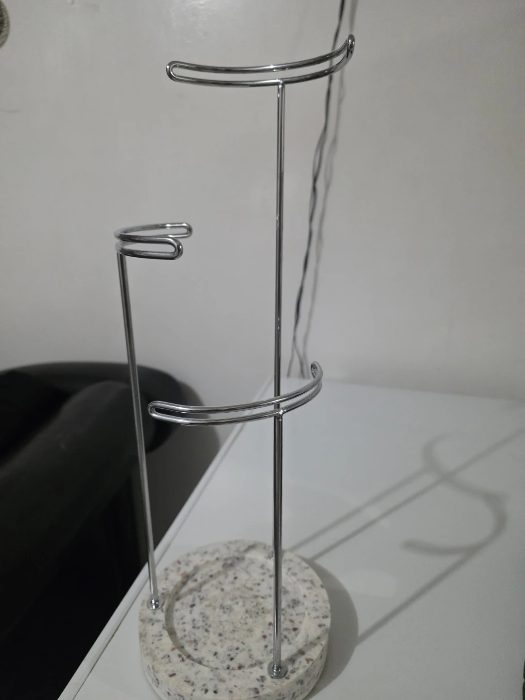 Chrome Standing Jewelry Organizer