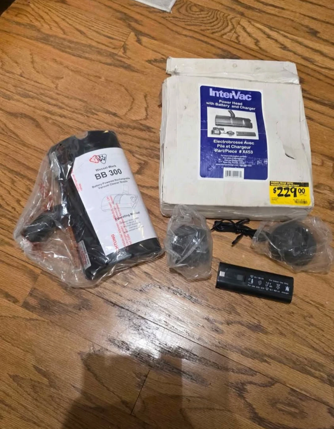 InterVac Power Head with Battery and Charger Part/Piece # X453