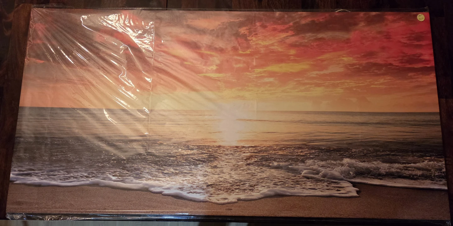 Wieco Art Canvas Prints Wall Art Sunset Ocean Beach Pictures - photo 2