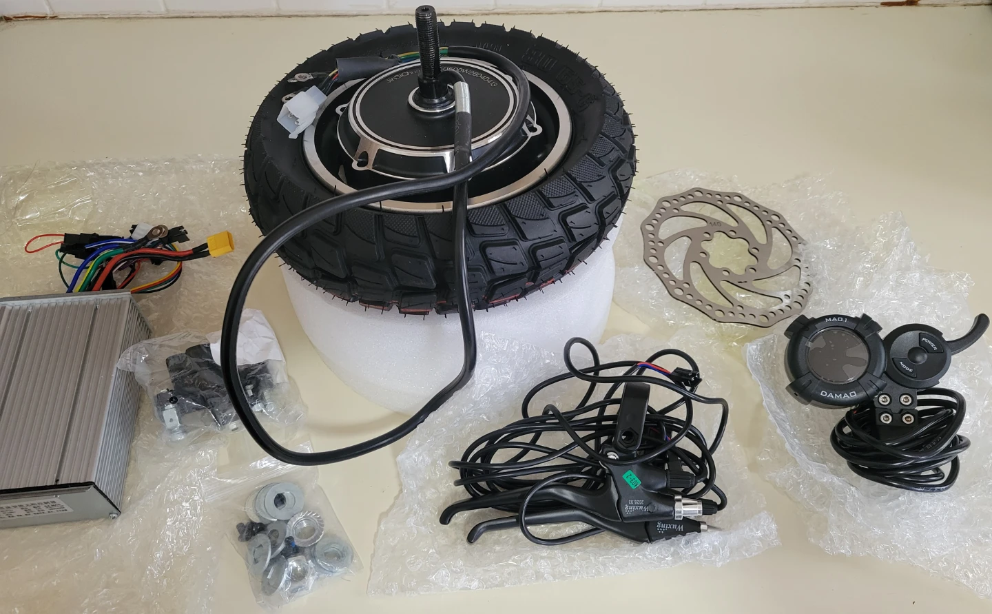 Electric Scooter JinSiChuang Hub Wheel Tire Motor Kit 60V 1500W