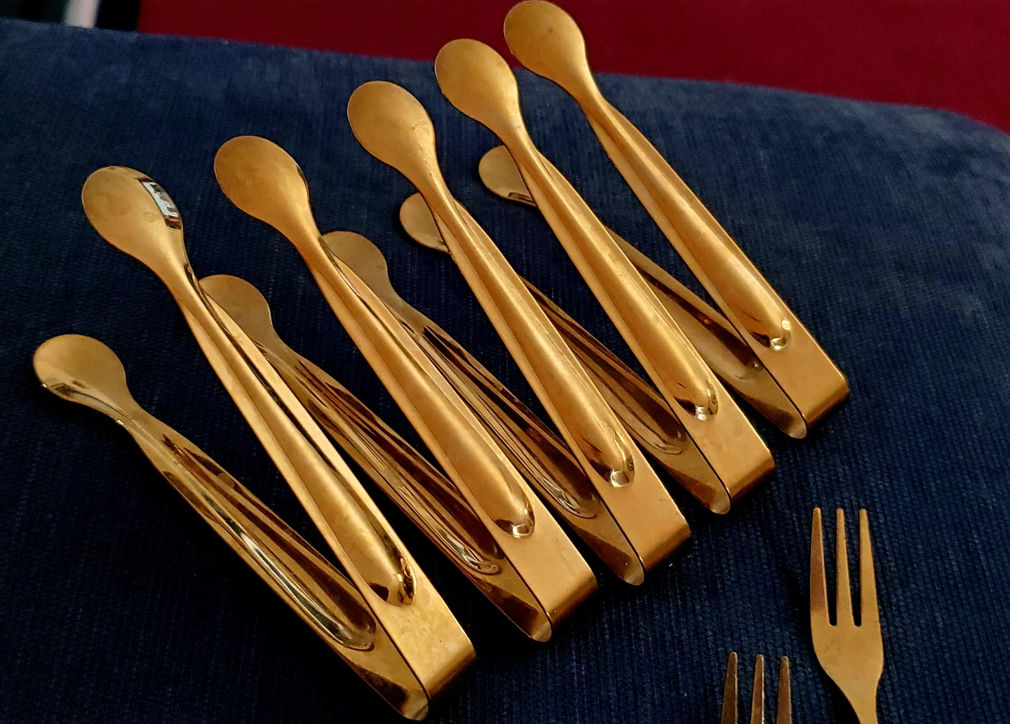 31-Piece High Tea Set, Flat Knives, Spoons, Forks, Tongs - photo 2