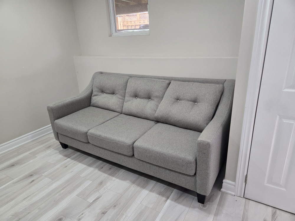 Grey Tufted Sofa