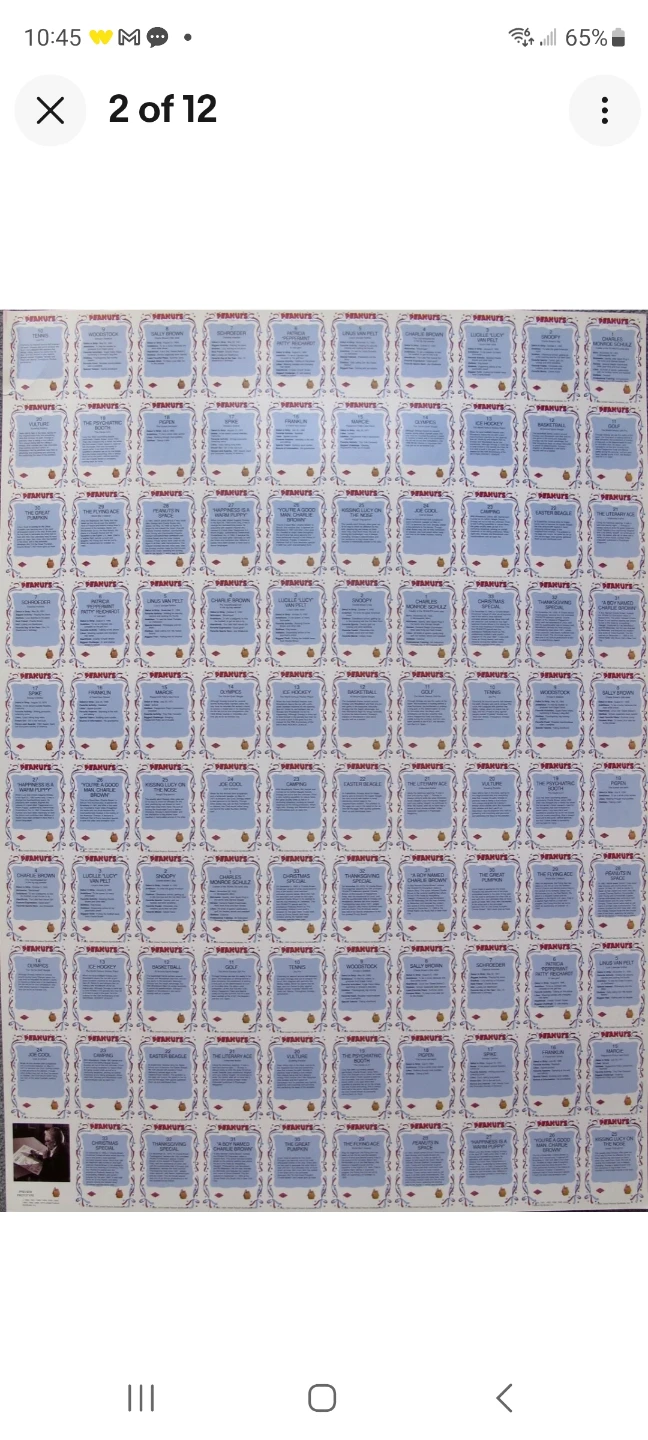 Peanuts Comic Strip Cards Collection