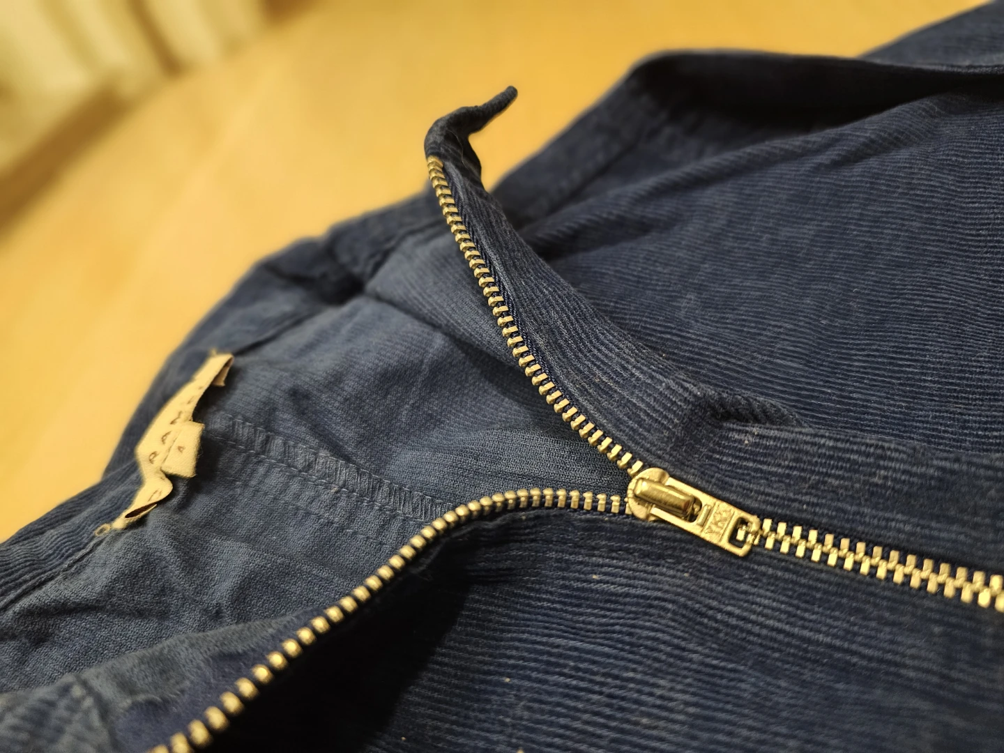 Kids Caramel Navy Corduroy Jumpsuit Size 4y - photo 3
