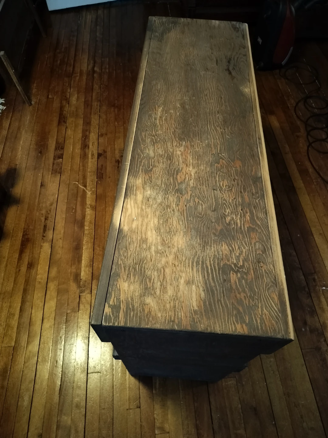 Vintage Wooden Loom Bench - photo 3