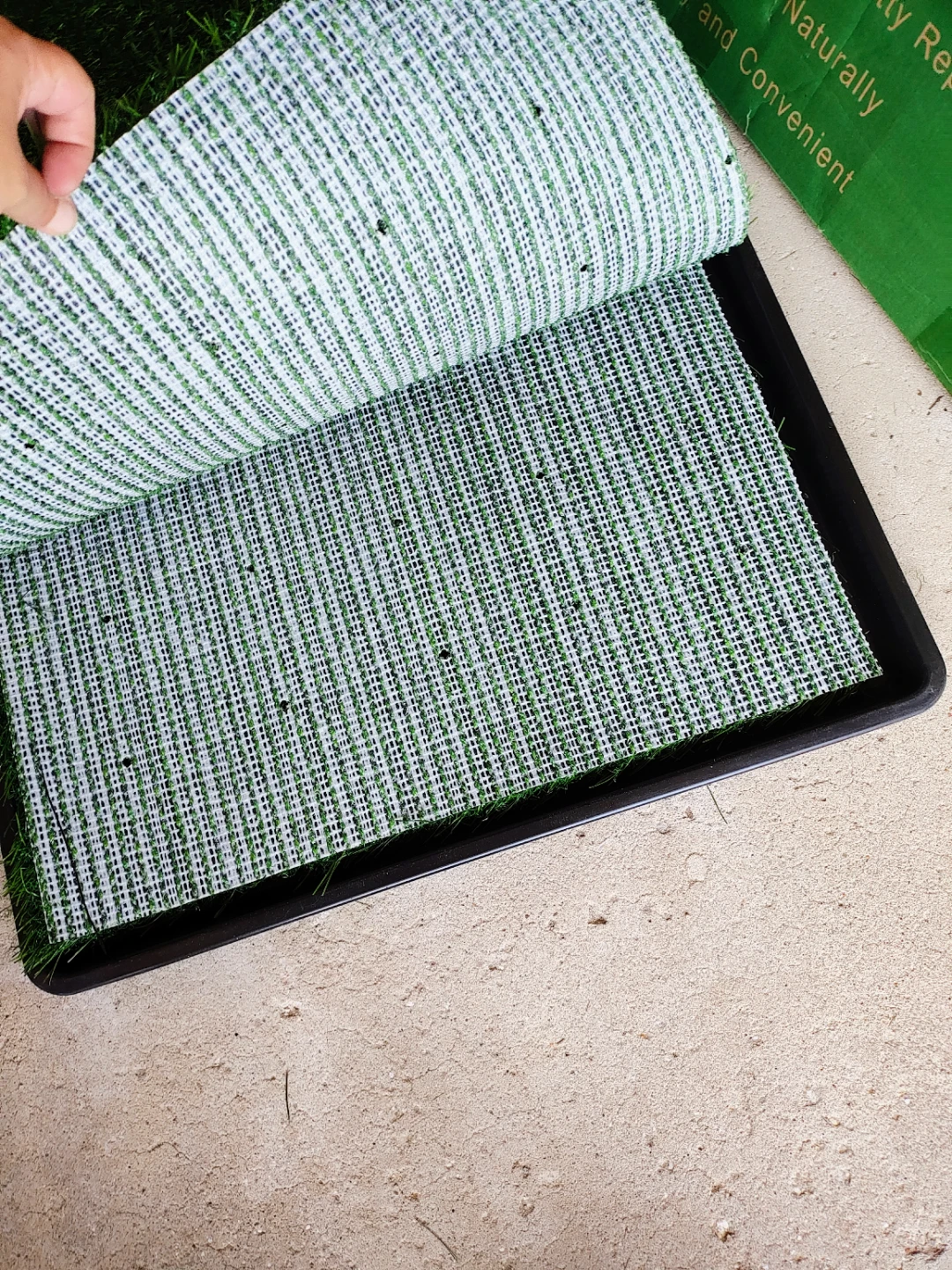 Loobani Potty Patch 35"x25" 2-Pack Dog Potty Replacement Turf - photo 3