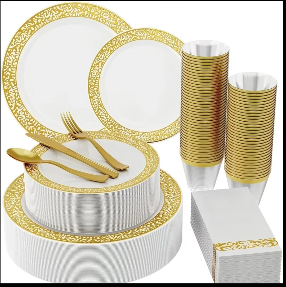 Disposable Dinnerware Set 350pc