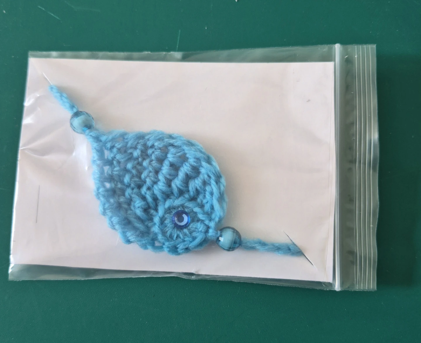 Handmade Crochet Leaf rakhi - photo 2