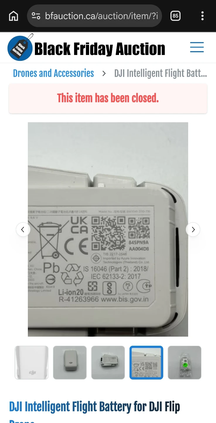 DJI Intelligent Flight Battery for DJI Flip Drone - photo 4