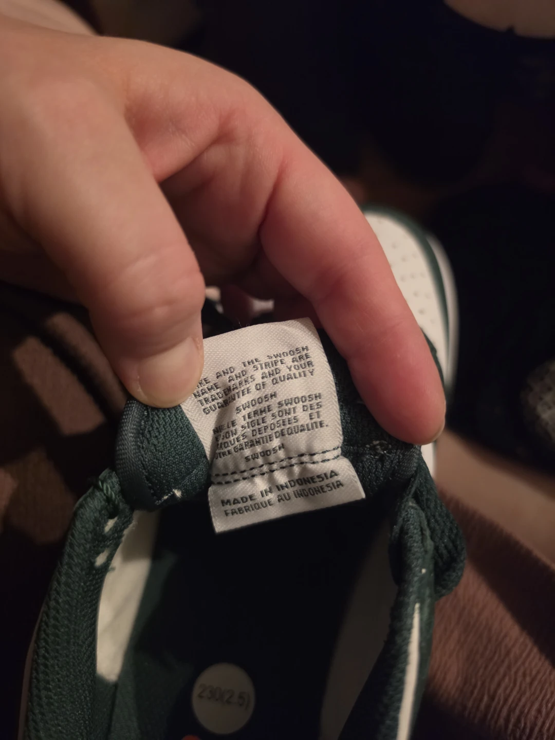 Nike Dunk Low GS White Green Size 5.5Y - photo 5