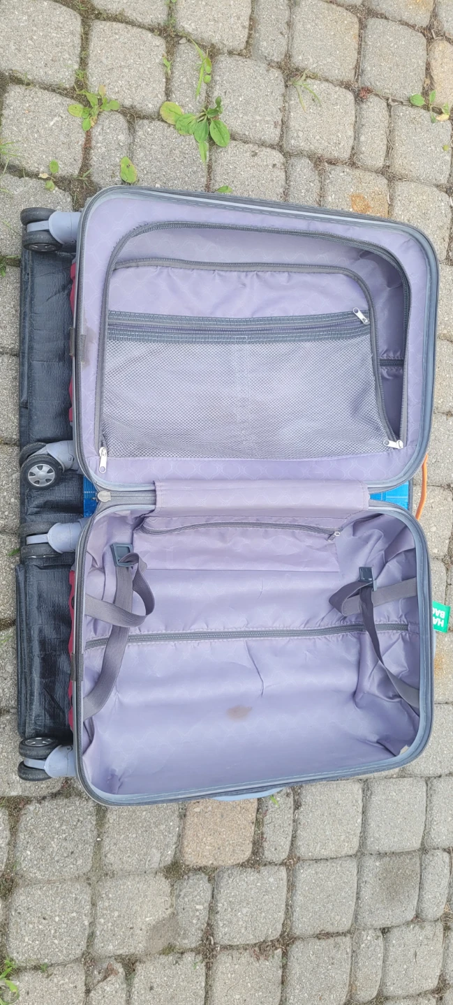 used 4 wheels spinner carry on and check in hard cover luggages - photo 5
